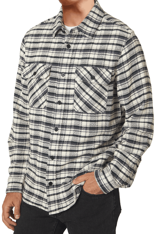 Heavy flannel shirt sales jacket