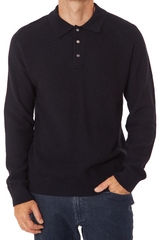 WOOL TEXTURED WEAVE POLO