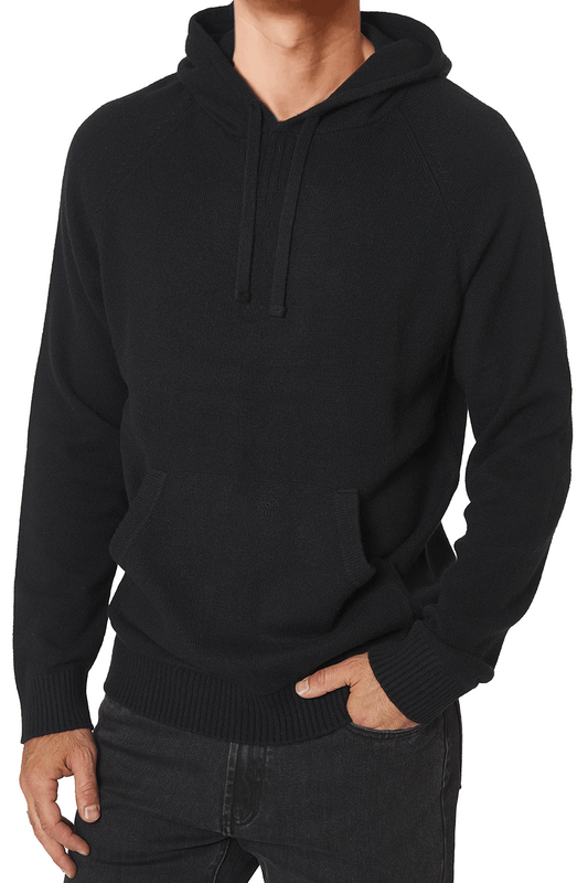 Black sweater men's hoodie deals